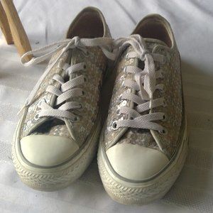Converse All Stars, Silver Sequence, Size 6.5